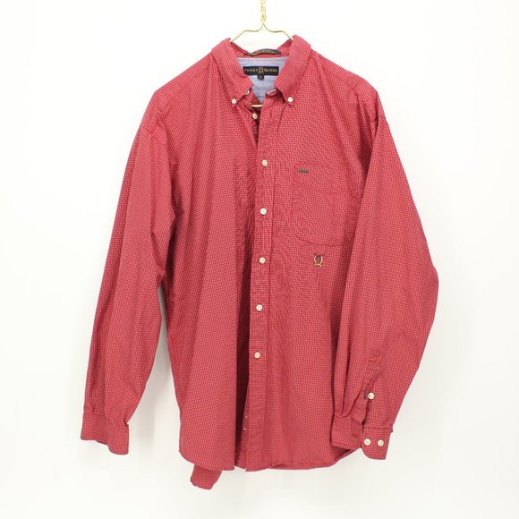 Tommy Hilfiger Other - Tommy Hilfiger Red Plaid Button Down Shirt
